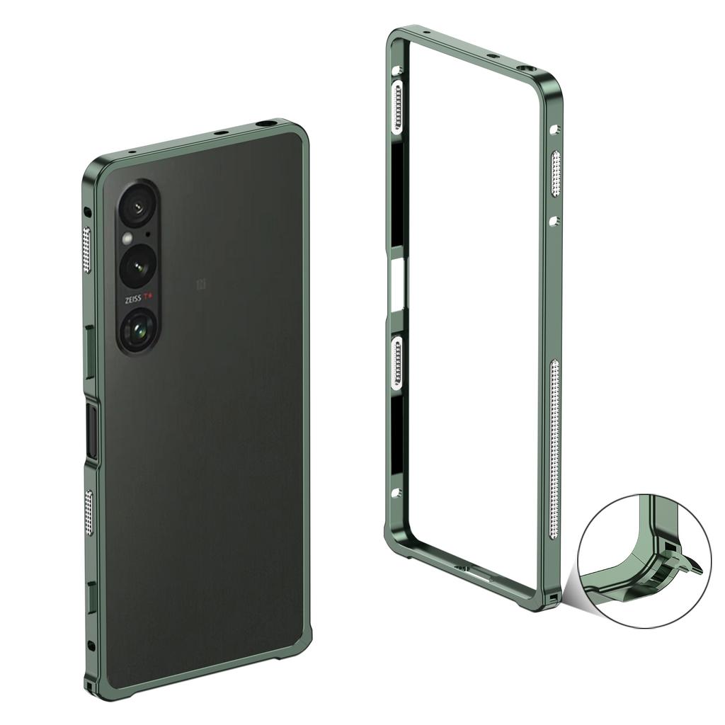 For Sony Xperia 1 VI Bumperdeksler Metallramme Varmeavledningsdeksel