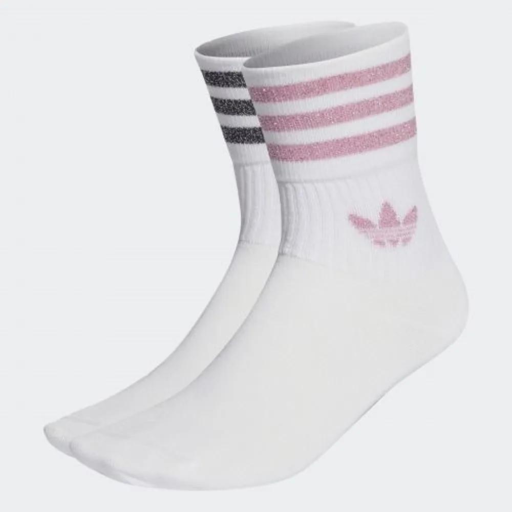 adidas Mid-Cut Glitter Crew Socks 2 Pairs HK0301 2873559