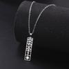 Dawapara Eye of Horus Ankh Cross Necklace Egyptian Cartouche Hieroglyph Pendant Stainless Steel Ancient Spiritual Jewelry