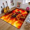 "Fiery Phoenix Warrior Illustration" Patterned Carpet, Non Slip Mat Suitable for Living Room and Bedroom Sofas