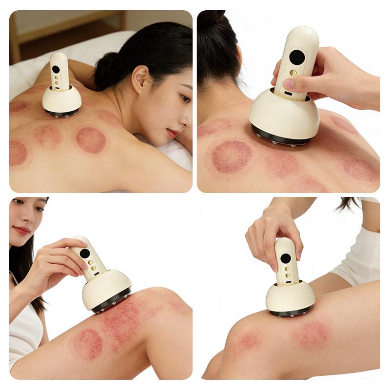 JANCHENG Portable Heated Electric Cupping & Gua Sha Massager CN plug (adapter included)