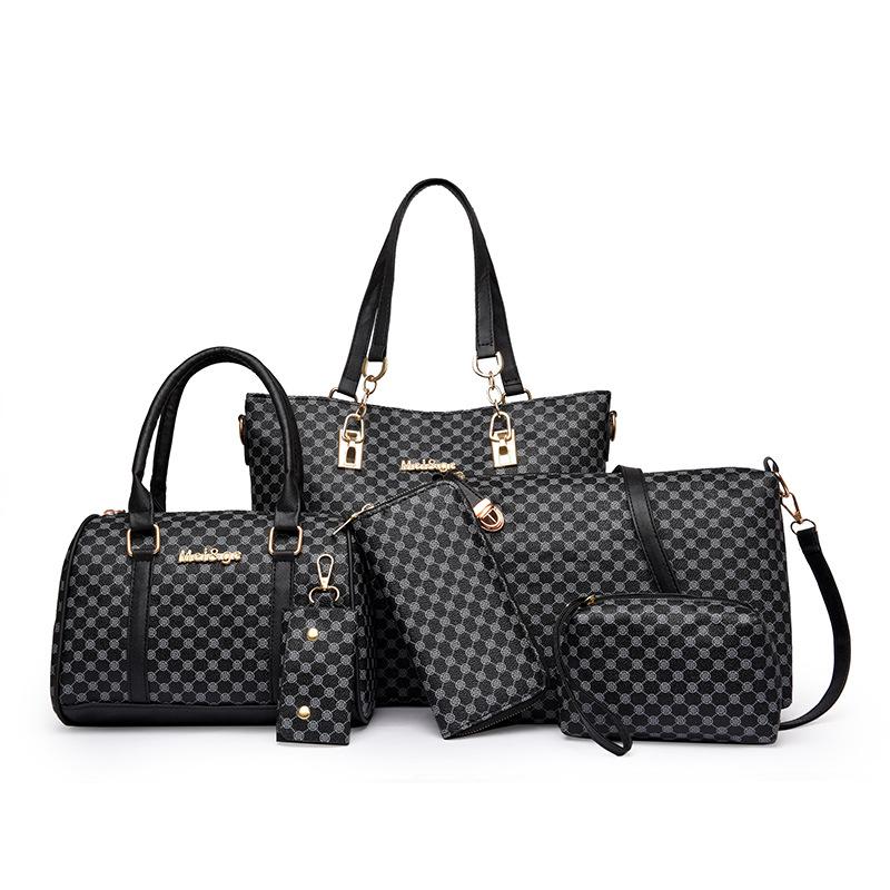 Women's bag new trendy child and mother bag six-piece fashion printing versatile shoulder messenger bag small handbag