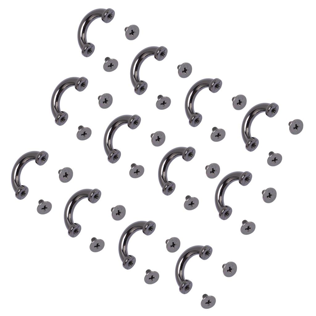 12 Set U Rings Metal Buckle Arch Bridge Handbag Connector Bag Strap Hangers Hardware Accessories