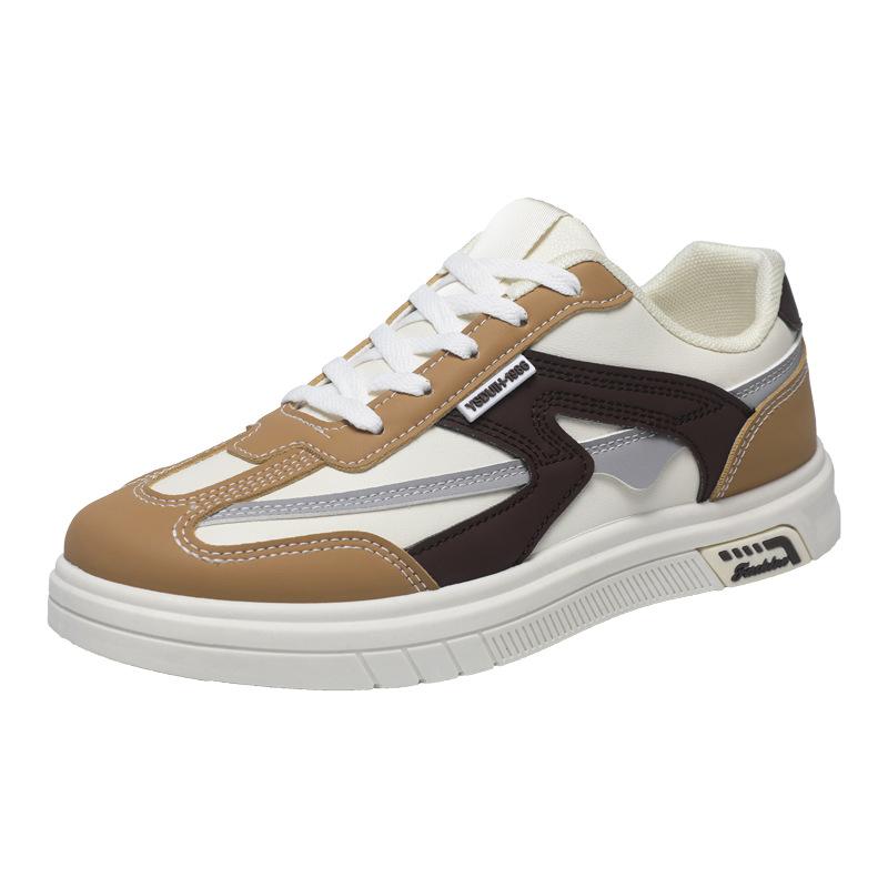 Men Flat Casual Board Shoes Students Outdoor Running Shoes Thick Bottom Non-slip Sneakers Trendy Comfort Walking Tenis Masculino
