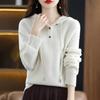 Autumn and Winter Women's Hooded Sweater Knitted Sweater Pullover Sweater Loose Fitting Hooded Base Sweater