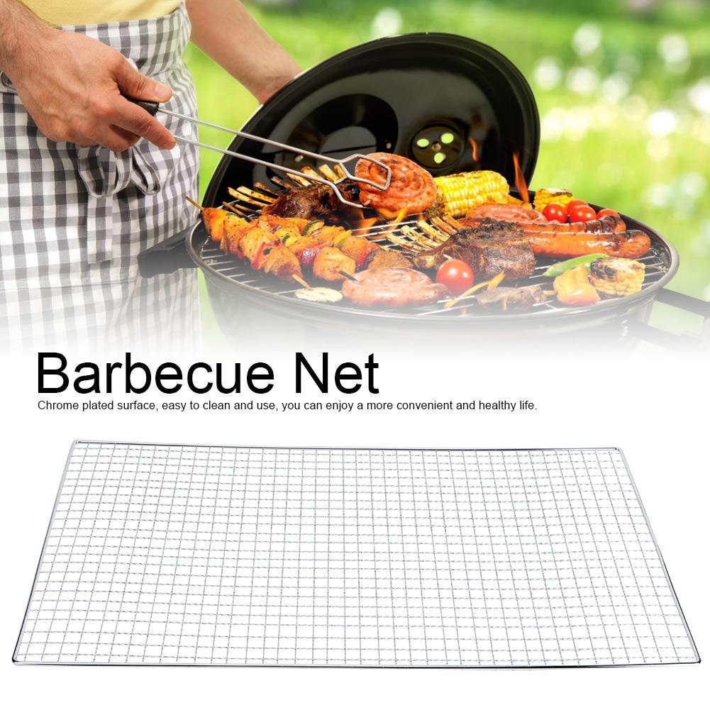 Multipurpose Stainless Steel Baking Wire Mesh Grill BBQ Net Mesh Barbecue Racks Picnic Tool