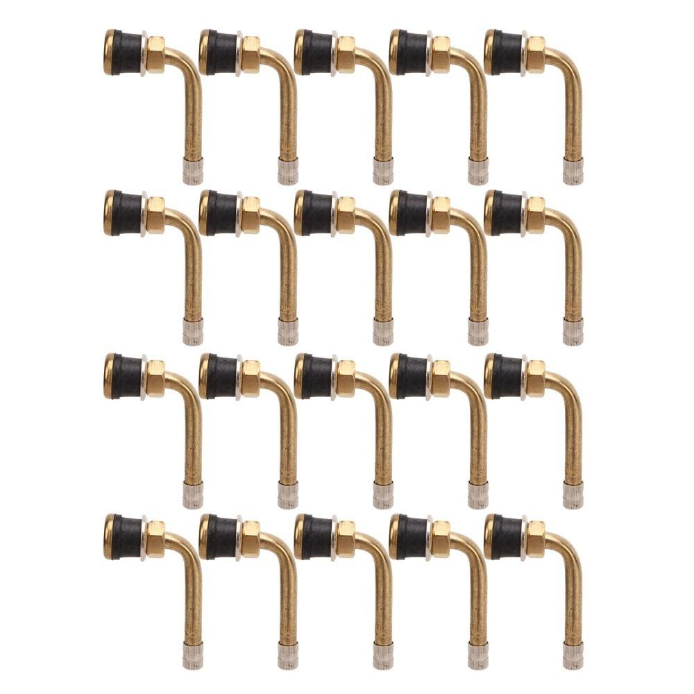 20PCS Rubber Base Tire Valve Stem Extension Copper Valve Stem Adaptor Tire Repair TR570C