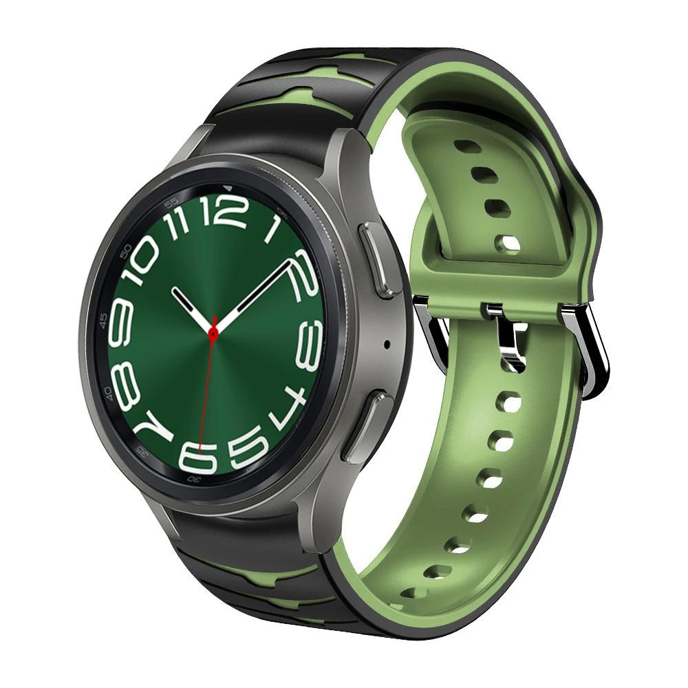 Silicone No Gaps Strap For Samsung Galaxy Watch 7/6/5/4 44mm 40mm 5Pro 45mm Bracelet Band Galaxy 6 Classic 47mm 43mm 46mm Correa