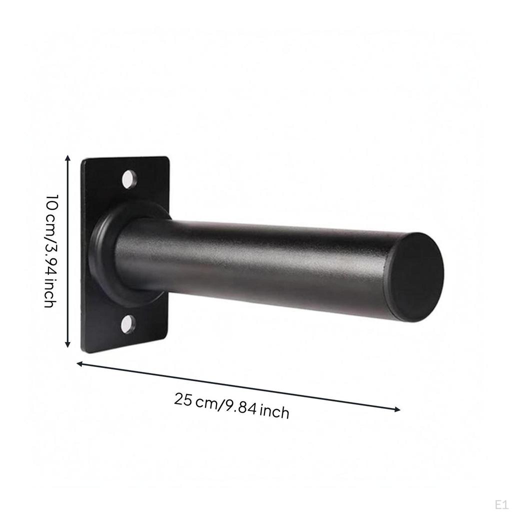Exercise Disc Storage Peg LargeHole WallMounted Holder Black Metal