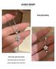 Nickel Silver Plated Gold Sparkling Star Necklace: Fashionable Luxury Meteor Shower Clavicle Chain for Women