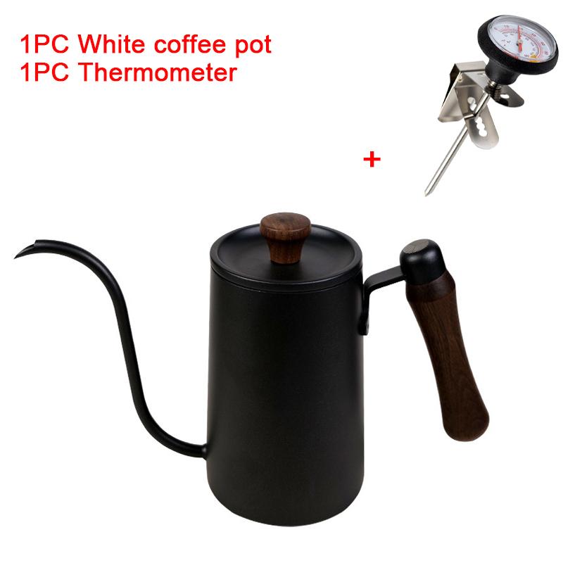 Coffee Pot Milk Frothing Pitcher Jug Gooseneck Kettle Spout Stainless Steel Espresso Coffee Tea Milk Pot Kettle Can 600ml