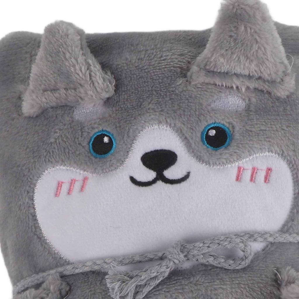 Flannel Blanket Cute Animal Shape Soft Skin Friendly Portable Nap Blanket for Sofa Bed Office