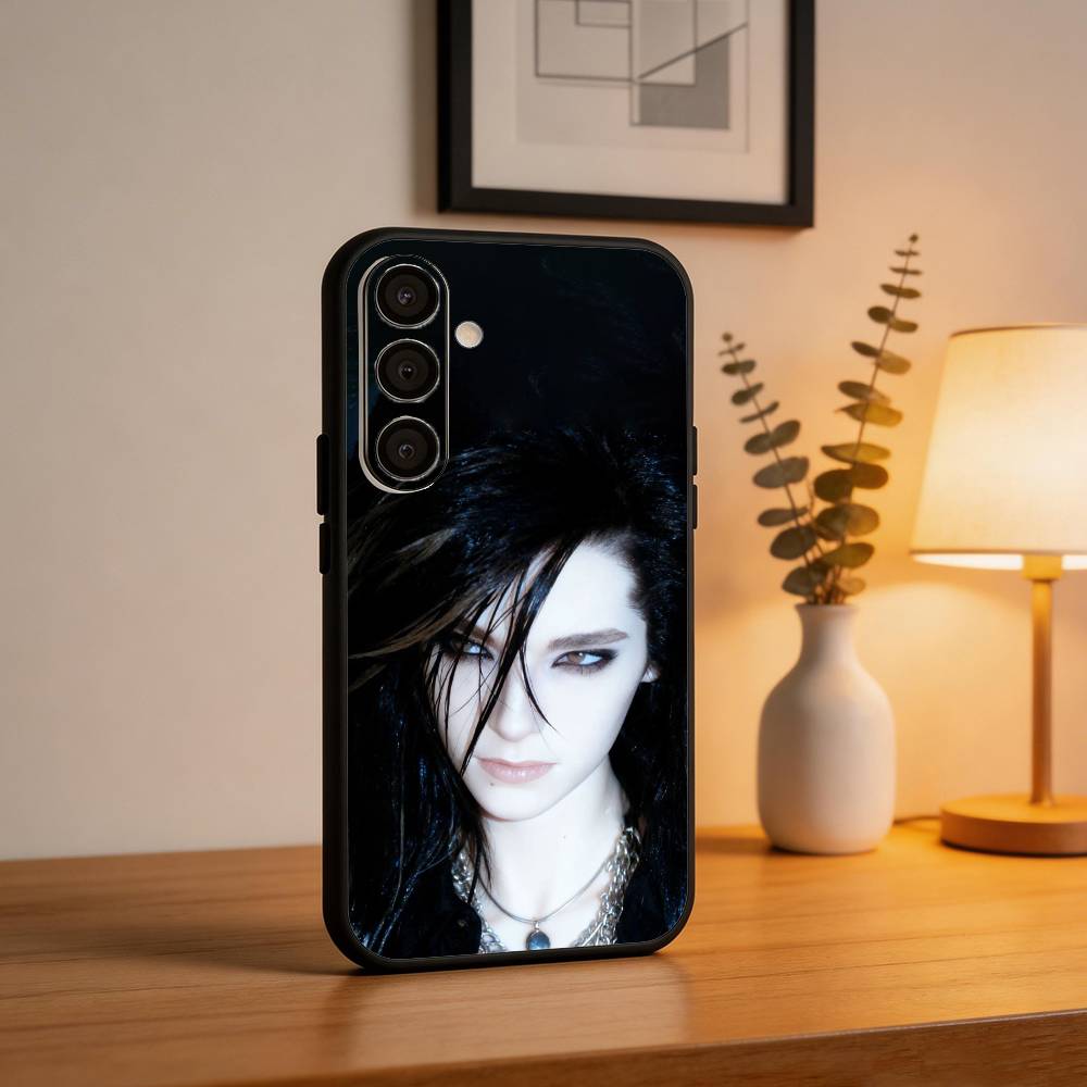 T-Tom B-Bill Kaulitz Singer Phone Case For Samsung A73,72,71,53,52,51,22,91,80, Soft Black Cover