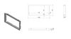 Frame for LUCY 16 fireplace stove frame width 35 mm
