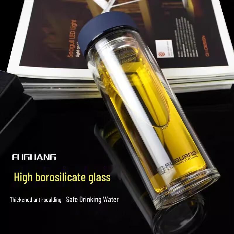 FUGUANG Double-Layer Glass Cup