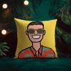 Fantasy Funny Style Interesting Cushion Cover Silky elegant Comfort Sofa Bed Invisible zipper Beach pillowcase
