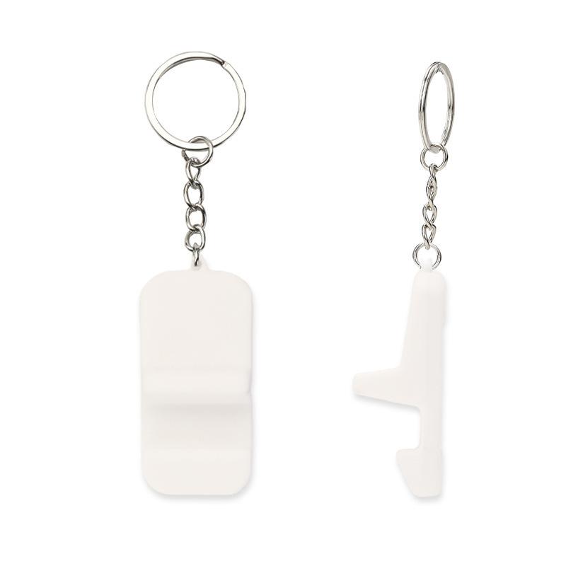 Portable Keychain Cell Phone Mini Stand Outdoor Travel PVC Phone Stand for All Cell Phone