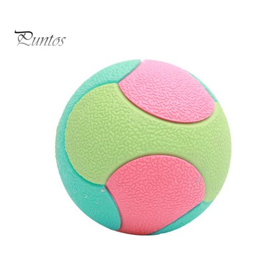 

Интерактивная игрушка-мяч для собак, позволяющая скрежетать зубы, избавляющая от скуки, устойчивая к укусам, высокопрыгучая игрушка-мяч для собак, предназначенная для тренировки, жевательная прорезывание зубов для щенков с цветными блоками S