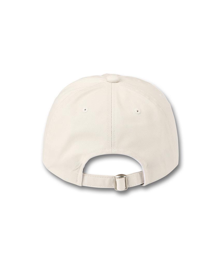 DOLPHIN WAVE APPAREL Dolphin Lettering Ball Cap Ivory