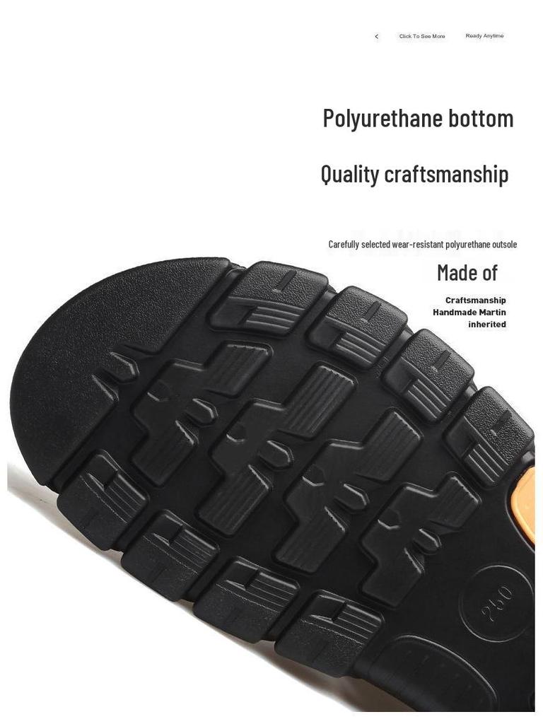 Herren 2024 Echte Rindsleder-Sandalen: Rutschfeste Fahr- & Badeslipper