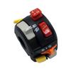 7/8" 22mm Motorcycle Multifunction Handlebar Control Switch Assembly  Warning Light Kill Start Turn Signal Horn Button Switch