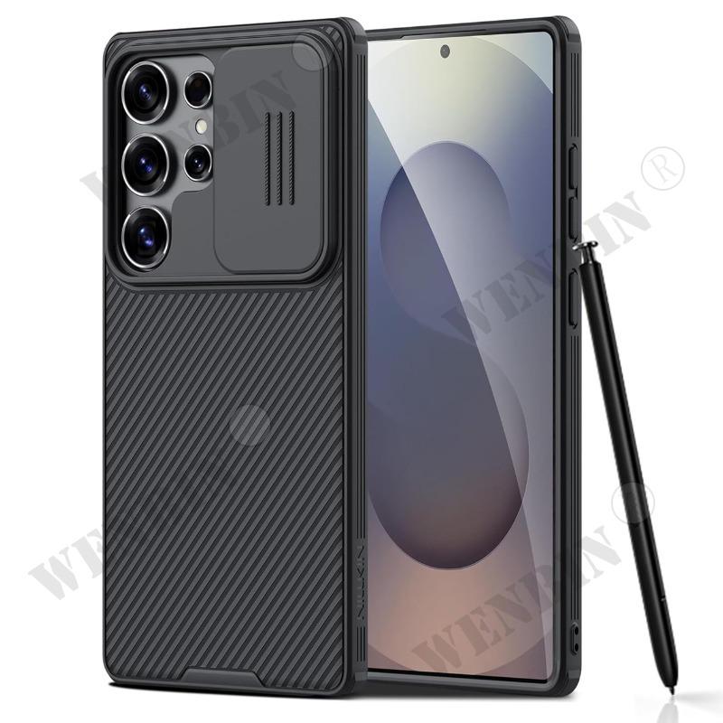 Etui Do Samsung Galaxy S25 S24 S23 Ultra Plus CamShield Pro Magnetyczne Zsuwana Osłona Kamery Tylna Pokrywa Osłona Ochronna Capa Fundas