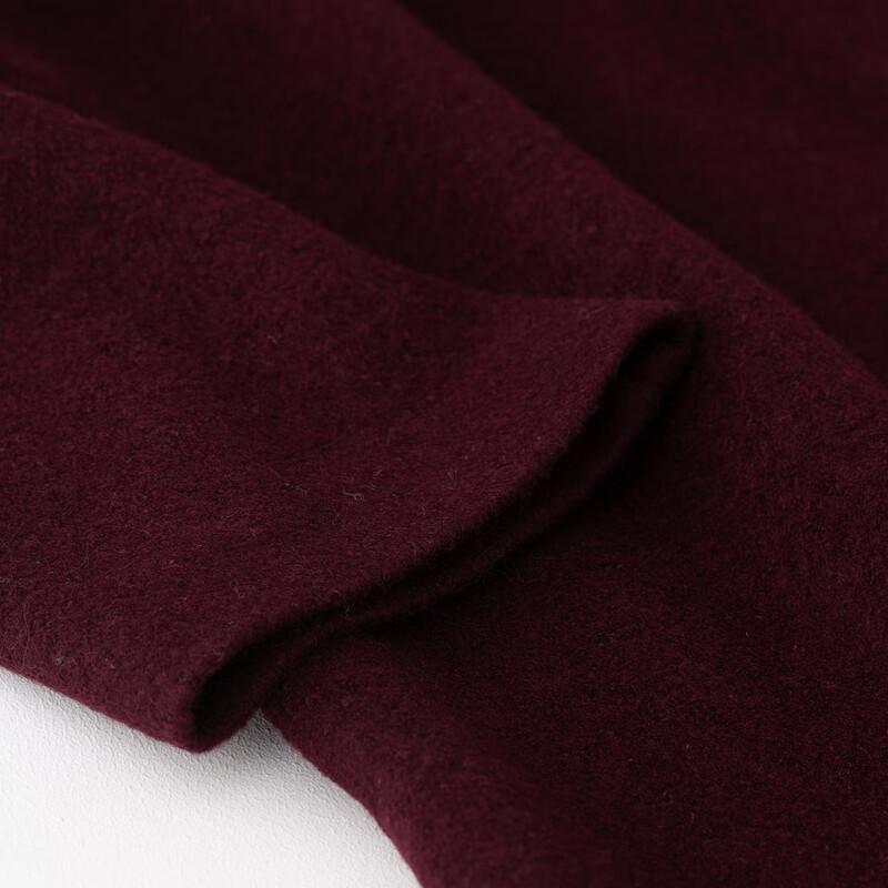 Sinuofu Women's Wool Blend Lapel Coat