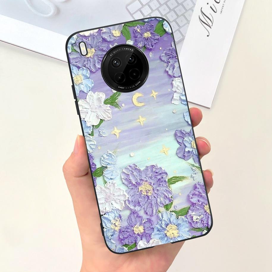 For Huawei Y9a 2020 Silicone Case FRL-22 FRL-23 Cute Astronaut Love Heart Slim Soft TPU Phone Case on Huawei Nova Y9a Y 9A Cover