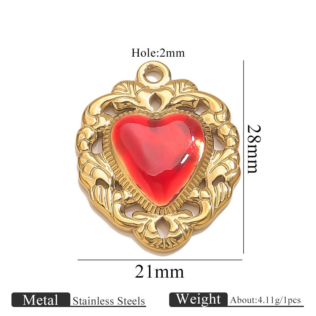 Yori 5Pcs 18K Gold PVD Plated Oil Drop Small Pendant Bracelet Necklace Creative DIY Pendant Accessories Wholesale Jewelry