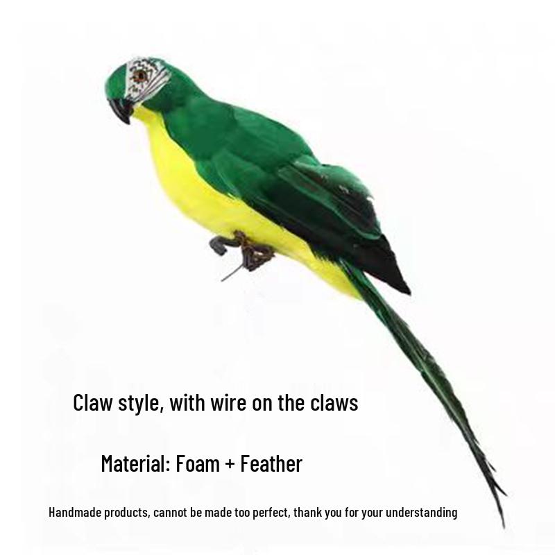 Small Parrot Foam Bird for Garden & Plant Decorations