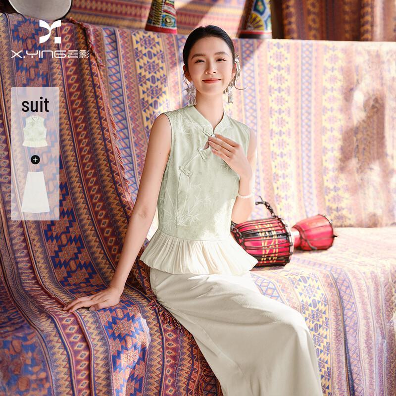 

New Chinese Style Floral Suit Set M
