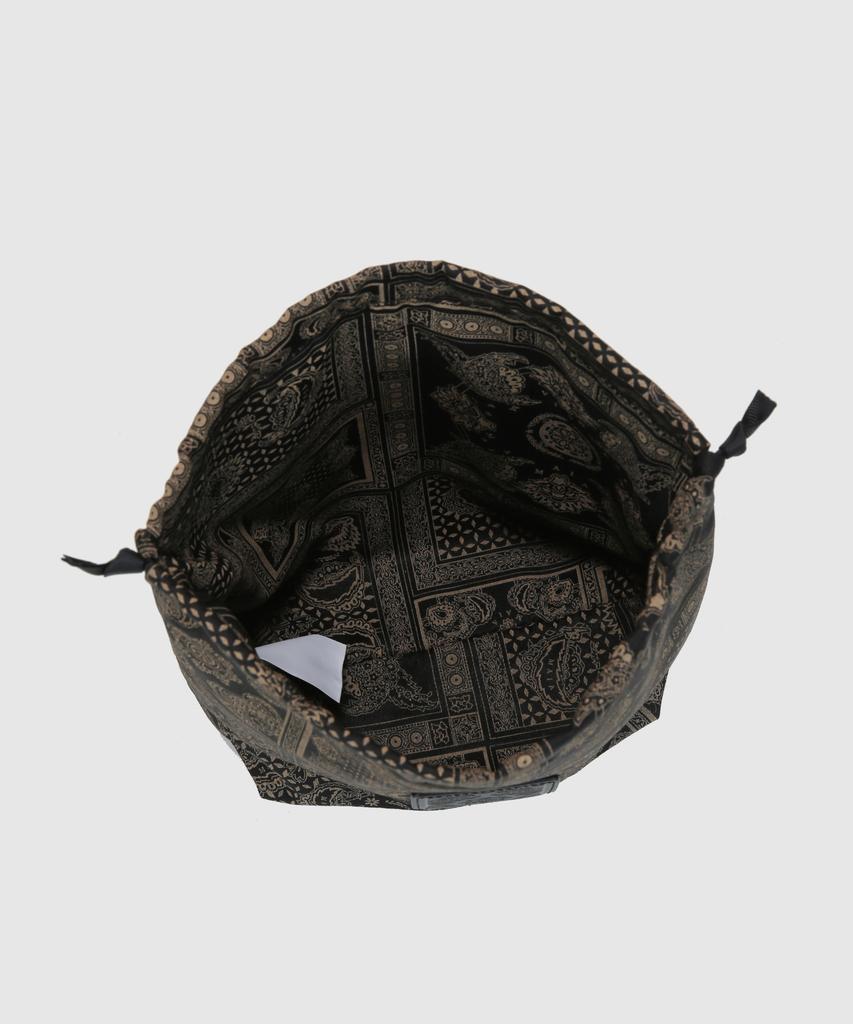 Maia Drawstring Pouch - Beige Bk