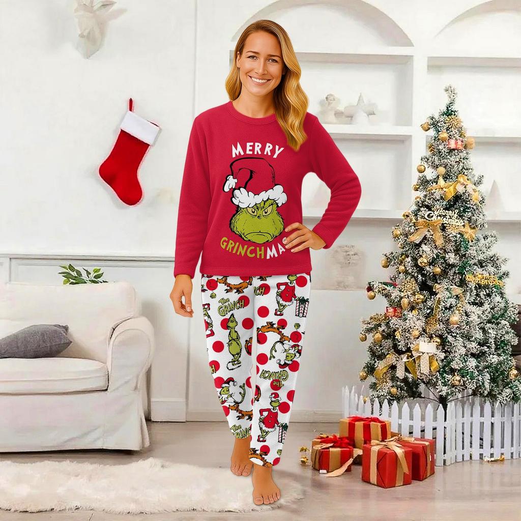 Passende Familiensets mit Weihnachtsmotiven, Langarmshirts und Hosen