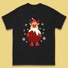 Reindeer Christmas Mens T Shirt Womens Tops Tees Christmas Pudding Top