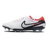 Nike Tiempo Legend 10 Elite FG Ready Pack Unisex Spor Ayakkabı Beyaz Parlak-Kızıl Siyah DV4328-100
