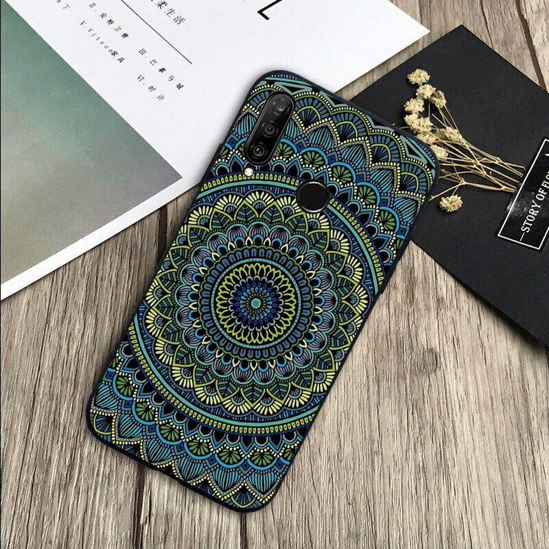 Mandala Flower Totem For Huawei Nova 5T 9 10 SE 7i 8i 11i 12i Y73 Y90 Y70 Y72 Y61 Y91 P60 Pro P40 P30 Lite Case