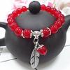 Red Agate Crystal Beaded Bracelet for Women - Handcrafted Couple Jewelry
