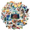 35-100pcs Nordic Charming Stickers Scrapbooking Stickers Aesthetic Retro Graffiti Waterproof Stickers For Planner Diary Decor