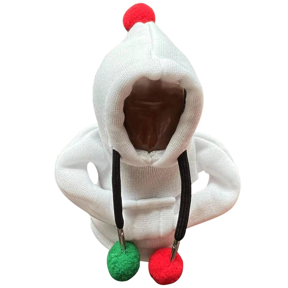 Weihnachten Schalthebelknauf Hoodie Sweatshirt Schalthebelabdeckung Plüsch Schalthebelknaufabdeckung Für Auto Schalthebel Auto Innenraumdekor