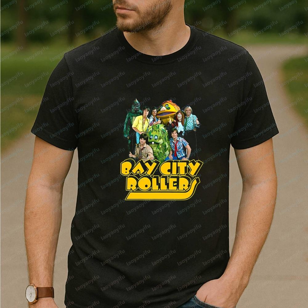 KoreanStyle Review Of Unisexs Clothing Bay City Rollers Summer ShortSleeved Unisexs And Unisexs Shirts Comfortable TShirts