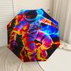 1pc Astronaut Lightning Pattern Umbrella Design Automatic Opening and Closing Umbrella, High-quality Travel Umbrella,  c1128245