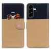 Cartoon Pet Series for Samsung Galaxy A36 5G Wallet Phone Case Splicing Leather Flip Cover