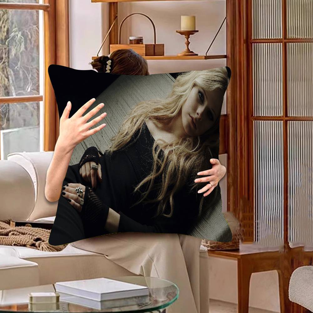 A-Avril Best L-Lavigne Stitch Lucky Dragon Pillow Cover Sofa Cushion Cover Home Room Decoration Children Gift