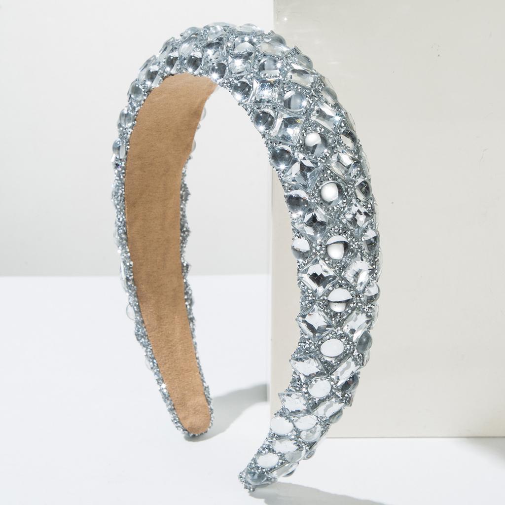 Luxurious Resin Pearl Headband Fashion Hair Accessories For Women Trendy Full Diamond Temperament Hairbands Hair Band Headwear