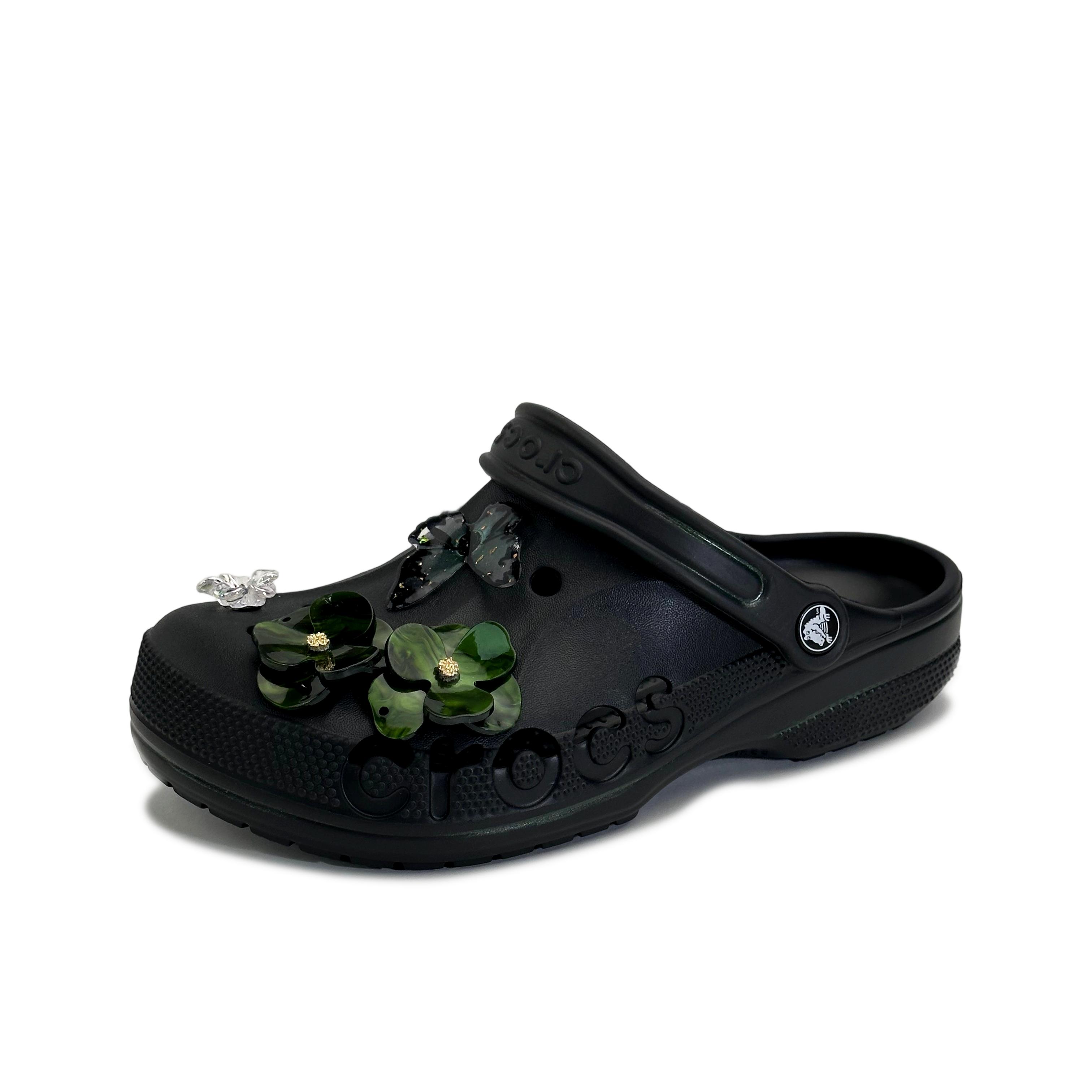 

Crocs Baya EVA Оттенок зеленого Beya Пляжные Свежие, Простые, Модные, Высококлассные Туфли с отверстиями Унисекс Черные 45-46 чёрный