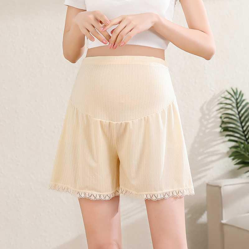 

Summer Casual Maternity Safety Shorts - Lightweight, Relaxed Fit for Pregnant Women Medium бежевый