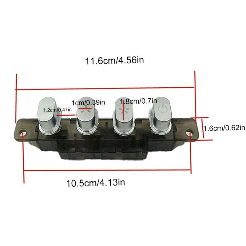 Convenient Piano Type Pushbutton Switch User Friendly Pushbutton Switch Metal Key Switch Perfect for Kitchen Appliances