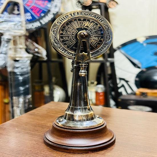 15.24 Cm Brass Telegraph  Finish, Decorative Gift Item 270g