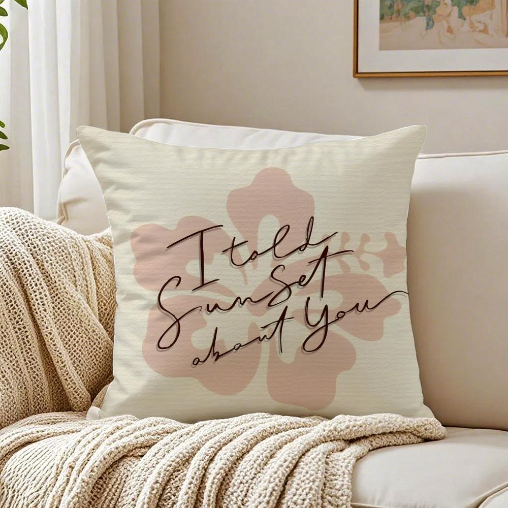 

Thai TV series Ii told sunset about you Cushion Cover Pillowcase Antidustmite living Room Sofa Decor Cushion Room 30X30cm