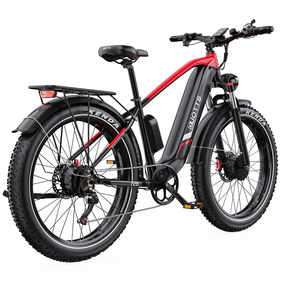 Elektrische Fiets DUOTTS F26 20" Dikke Banden 750Wx2 Dubbele Motor Elektrische Fiets Voor Volwassenen 48V 20AH LED Display Maximaal Bereik 100Km Maximale Belasting 150Kg